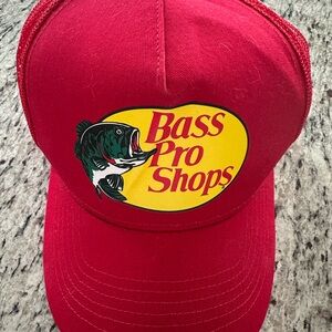 Bass Pro Shops Red and Yellow Fishing Cap